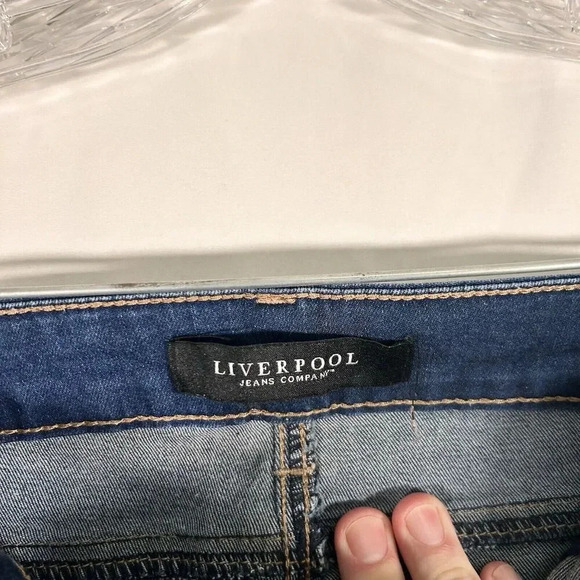Liverpool Jeans Women's 30 Dark Blue Denim Mide Rise Inseam 30.5" Inseam - Picture 5 of 8